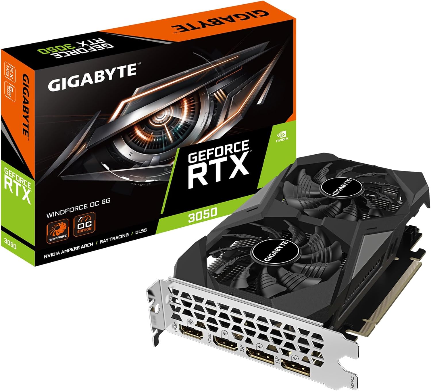 VIDEO GIGABYTE 6G PCI-E GEFORCE RTX3050 WINDFORCE OC