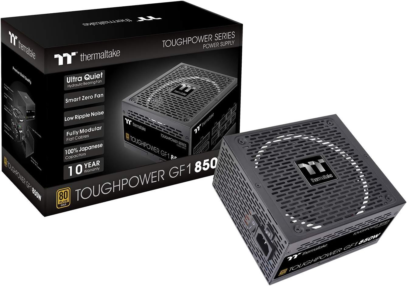 FUENTE ATX 850W 80 PLUS GOLD MODULAR THERMALTAKE TOUGHPOWER GF1