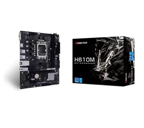 MOTHER 1700 BIOSTAR 12 13 14VA GEN H610MHC 2.0 DDR4 MATX