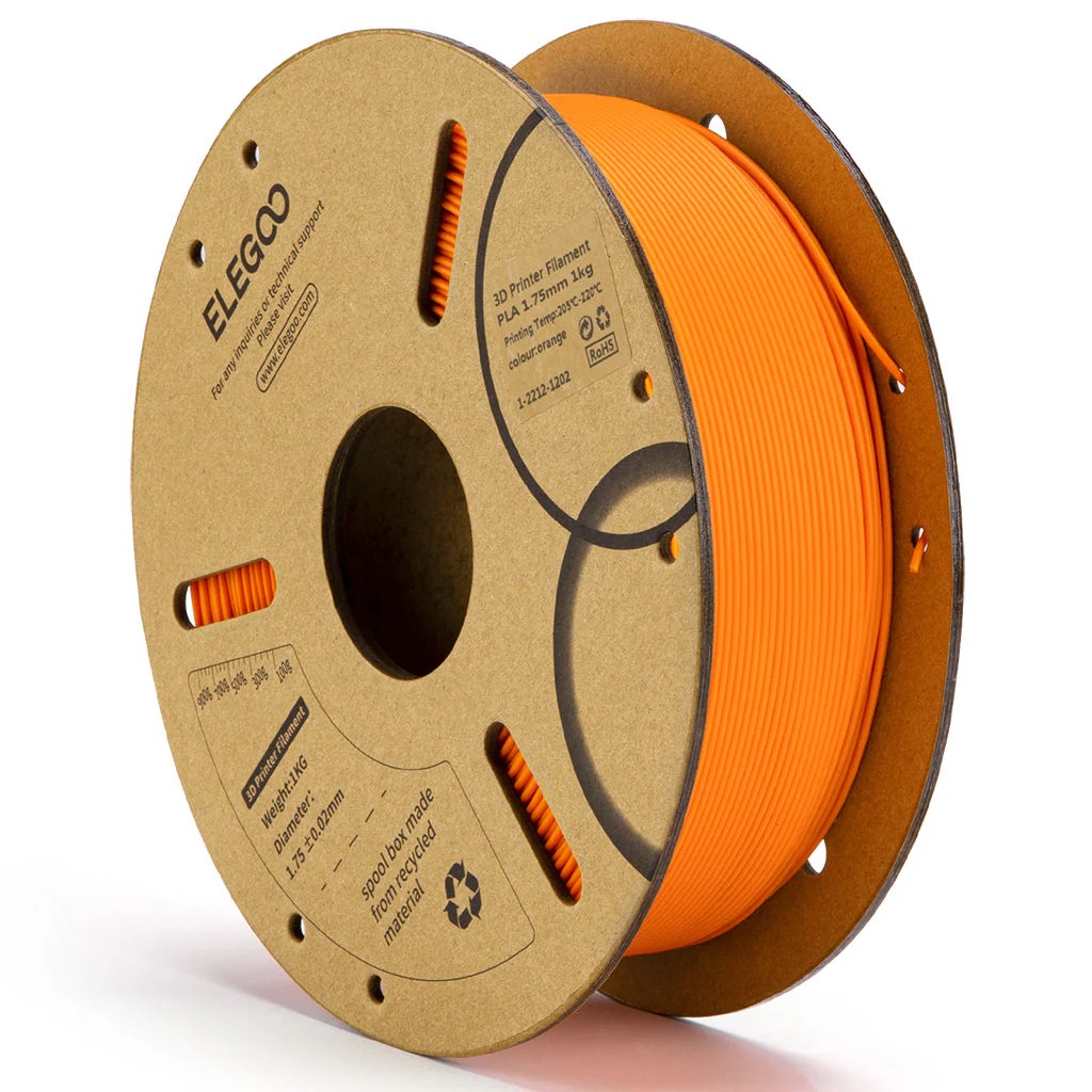 FILAMENTO ELEGOO PLA 1.75mm 1KG NARANJA 0067
