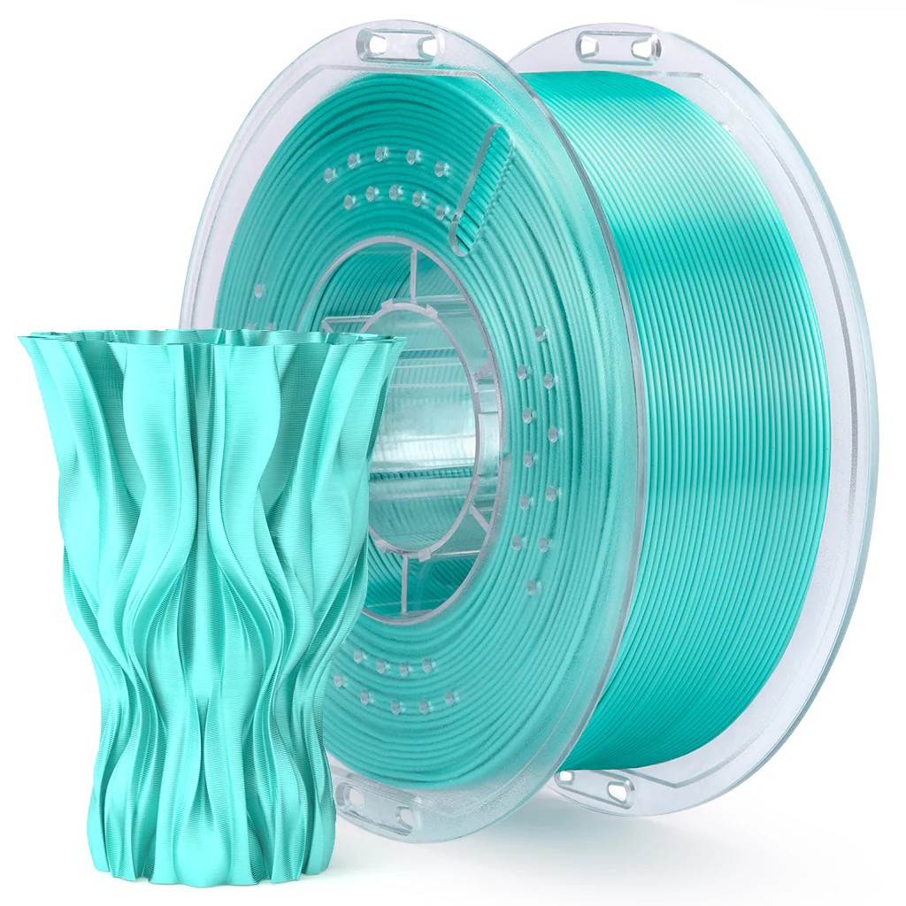 FILAMENTO ELEGOO SILK PLA 1.75mm 1KG VERDE MENTA 0286