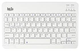 TECLADO BLUETOOTH PORTABLE INT.CO RDK-904 P/TABLET SMART TV Y CONSOLAS BLANCO