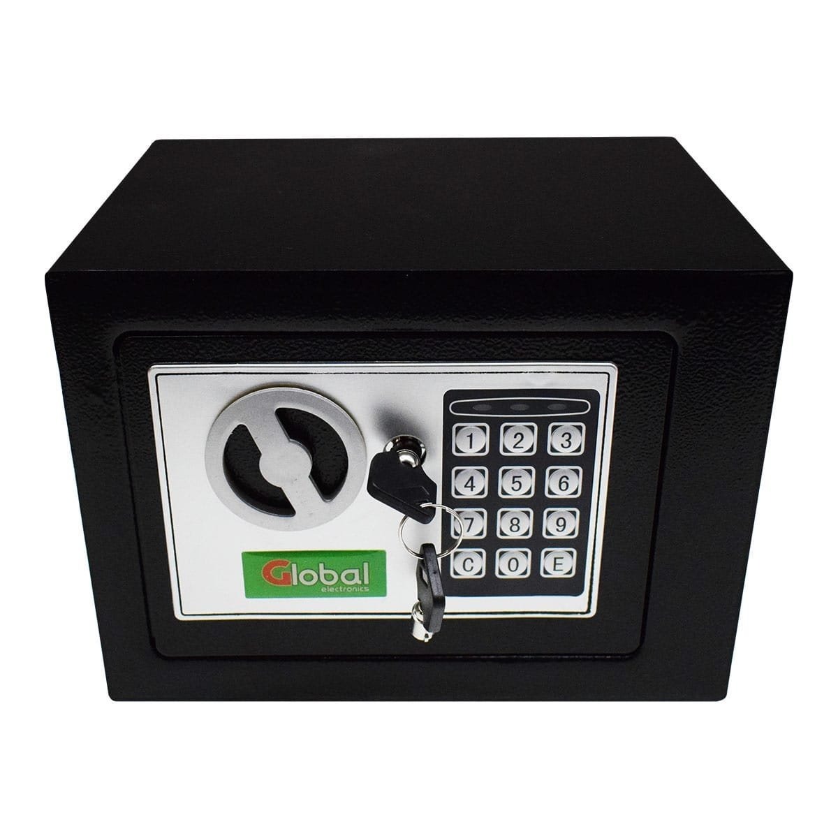 CAJA FUERTE DIGITAL ELECTRONICA CON TECLADO Y 2 LLAVES 23X17X17 NO INC 4 PILAS AA